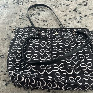 Kate spade large black and White Patterned baby/diaper bag.